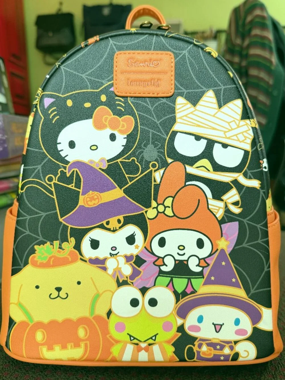 NWT Loungefly Sanrio Hello Kitty & Friends Halloween Stacked Mini Backpack Set